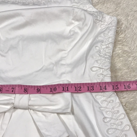 Lilly Pulitzer Classic White Sheath Bow Dress 6 - Picture 8 of 9